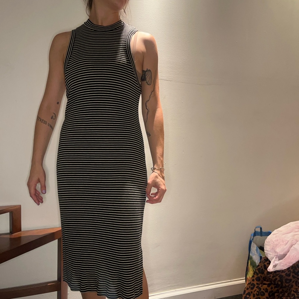 madewell tank mock neck dress